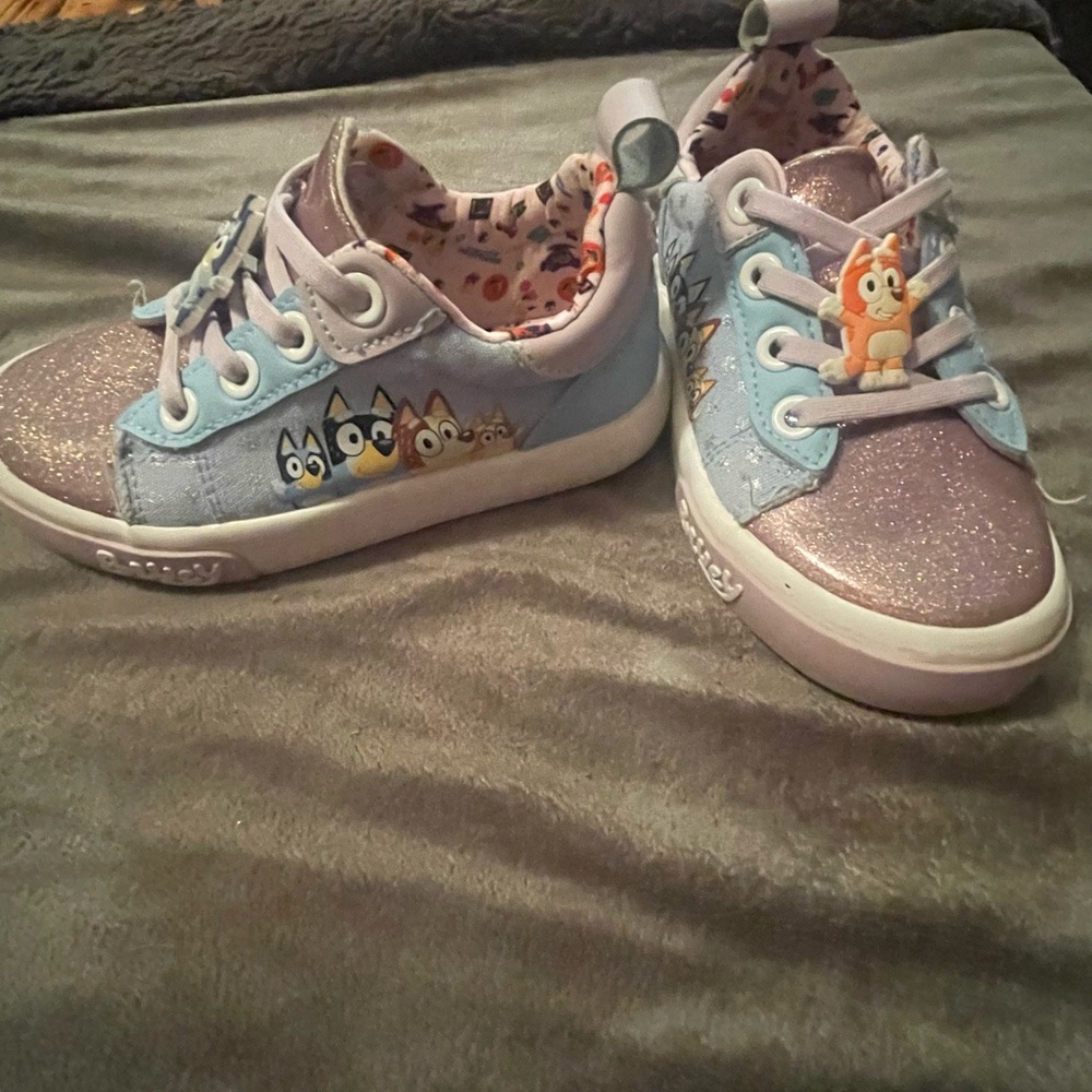 Sparkly Kids Sneakers with Fun Character Design